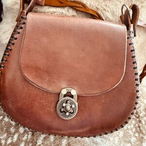 Brown Leather Crossbody Bag